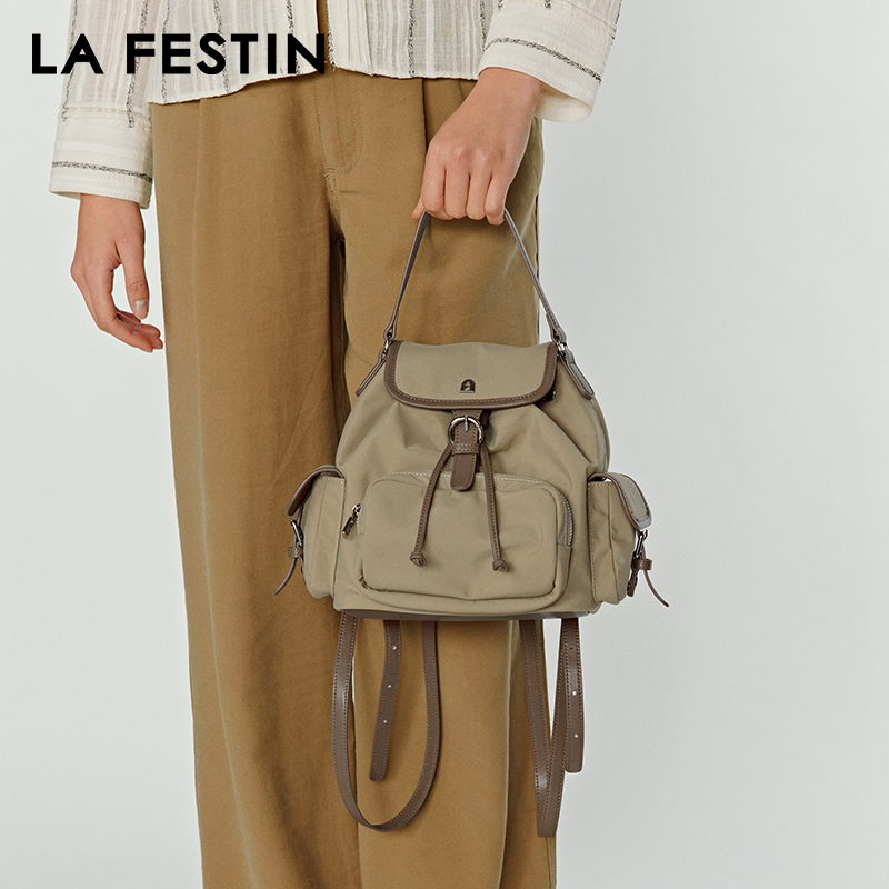 Canvas Backpack Casual - Mochilas originais LA FESTIN, novas bolsas
