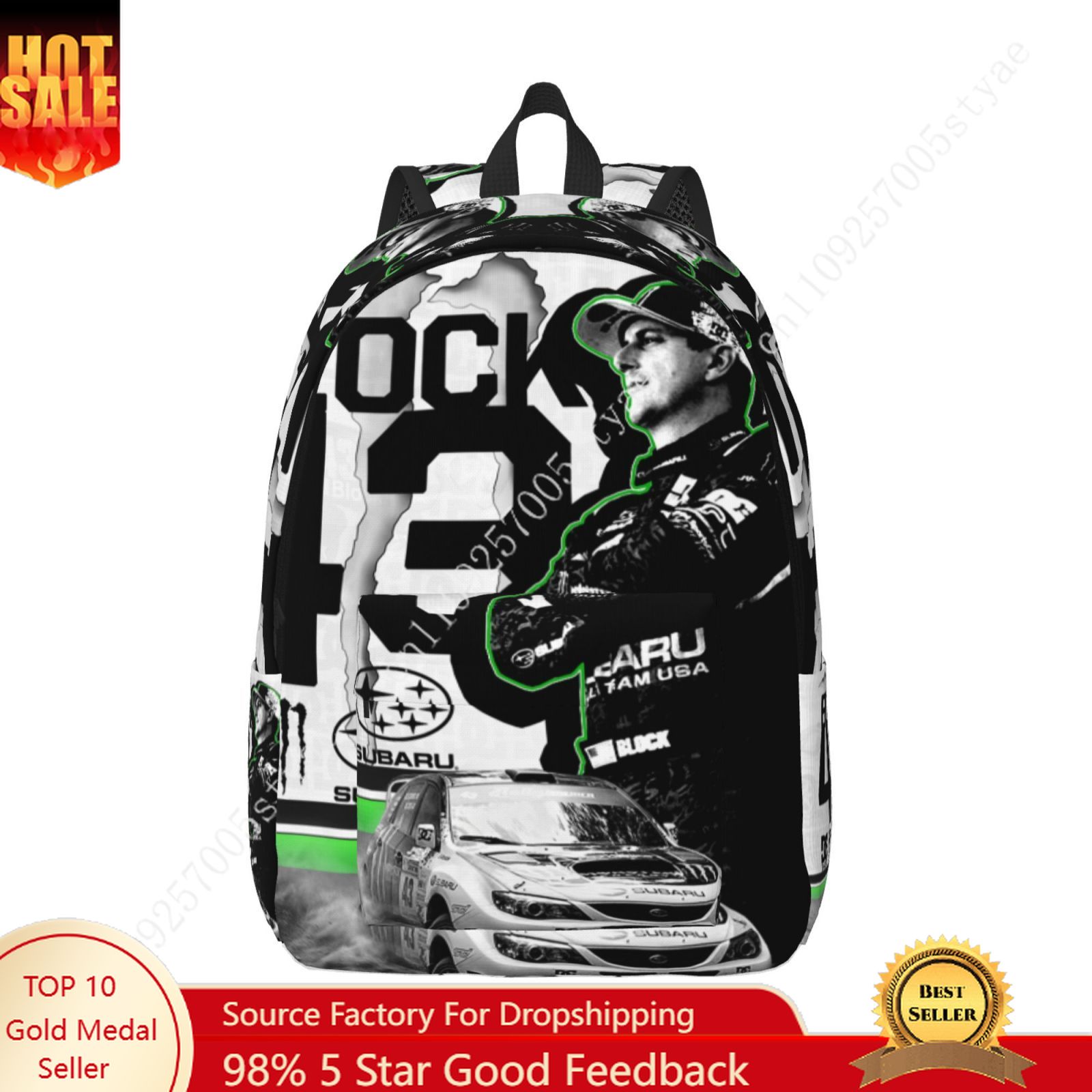 Canvas Backpack Casual - Mochila leve de lona personalizada Ken