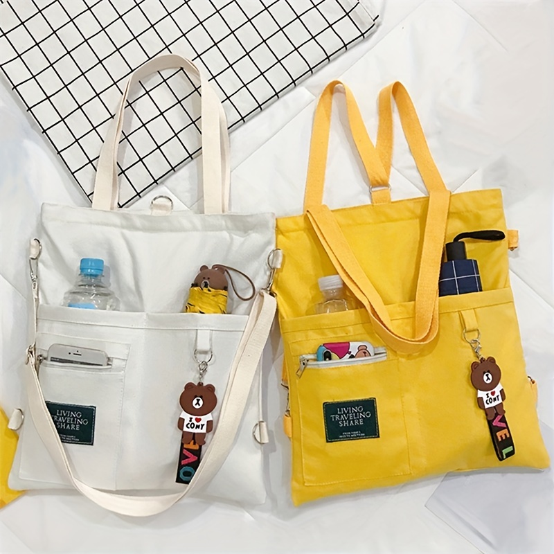 Bolsa de ombro feminina de lon - Canvas Backpack Casual avaliação e preço