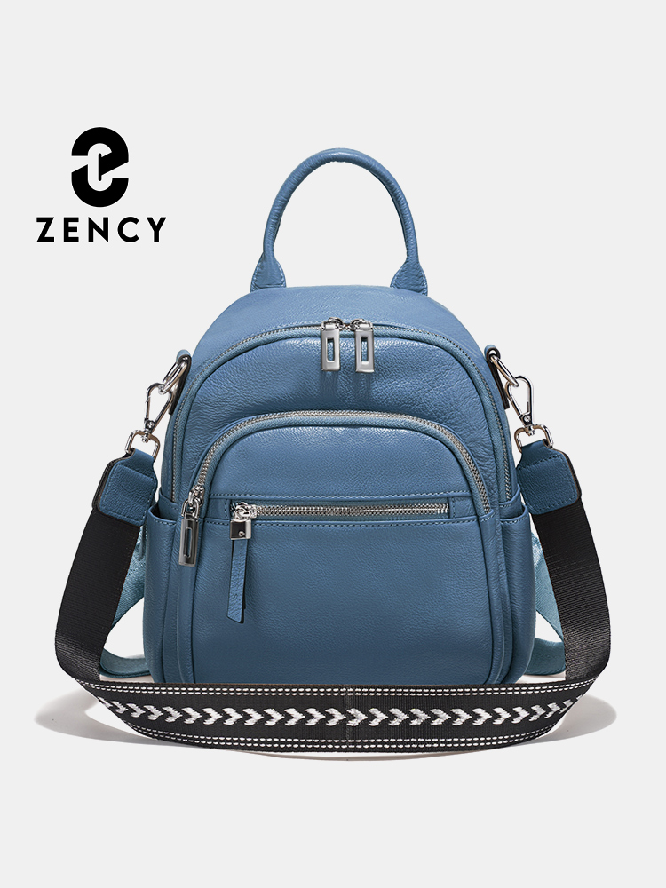 Zency mochila pequena de couro - Fashion Backpack Women avaliação e preço
