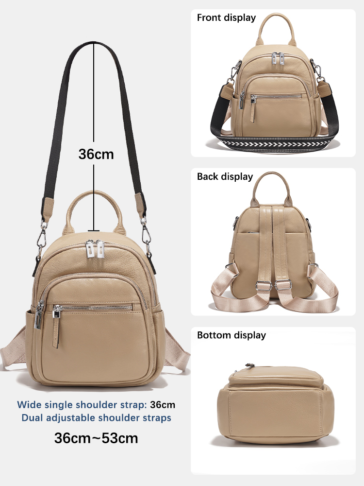 Zency mochila pequena de couro - Fashion Backpack Women avaliação e preço