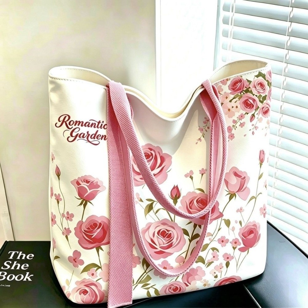 Bolsa de Lona Floral Portátil, - Canvas Backpack Casual avaliação e preço
