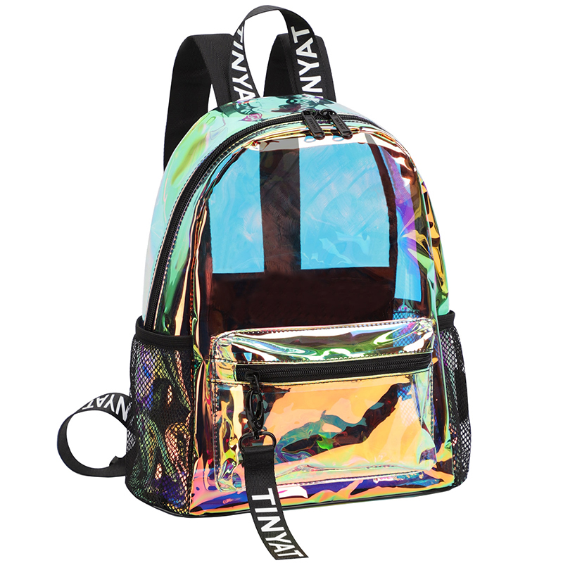 TINYAT Mochilas transparentes  - Fashion Backpack Women avaliação e preço