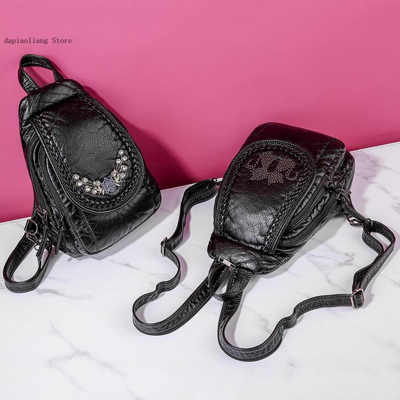 Sacos de ombro para mulheres d - Fashion Backpack Women avaliação e preço